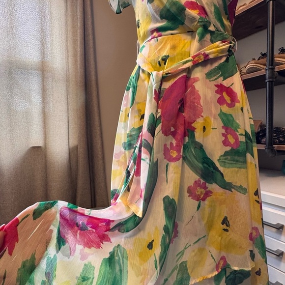 DKNY-Floral Wrap Dress - Multicolor - Picture 10 of 11